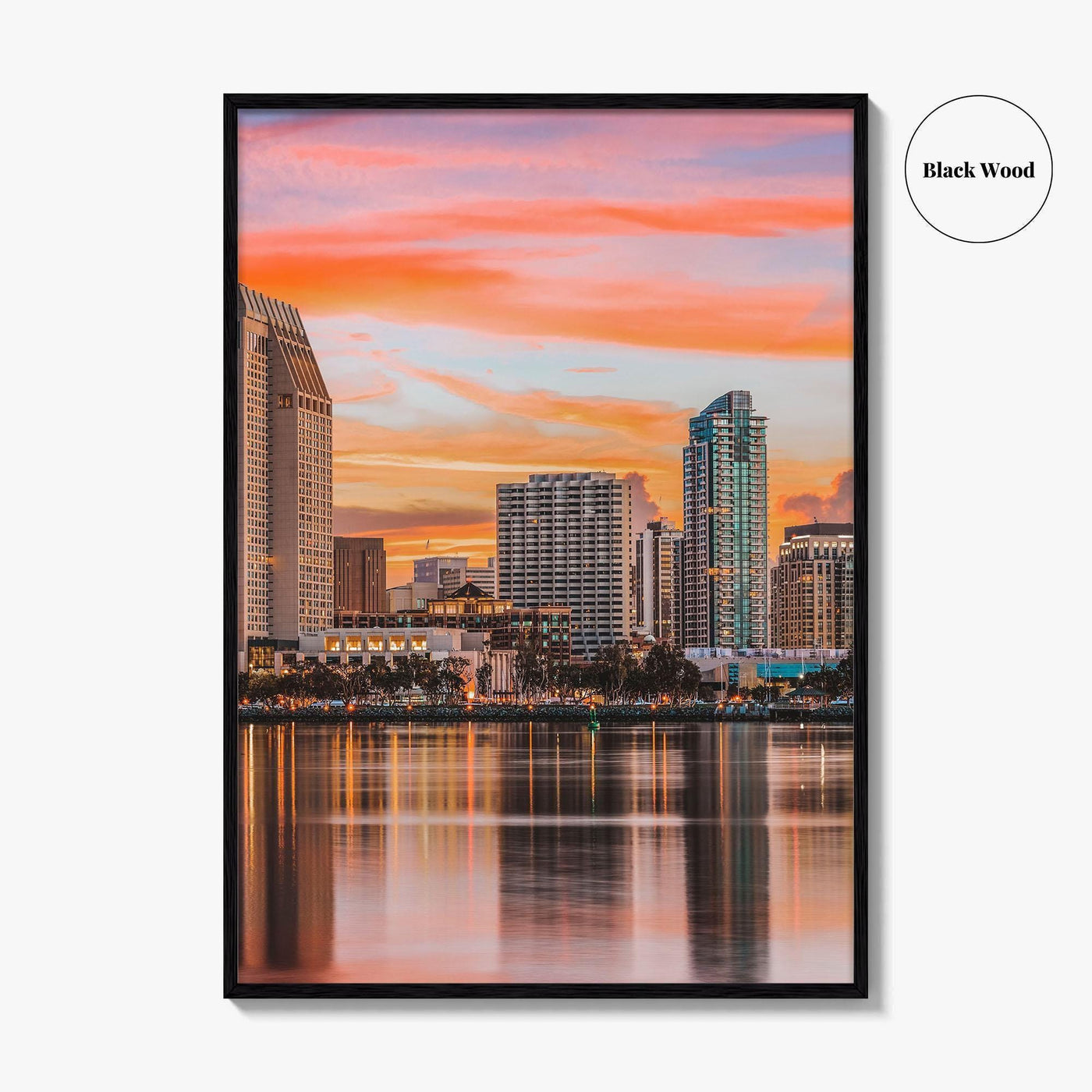 San Diego Skyline Fine Art Photo Print, California USA, Downtown Wall Decor Poster