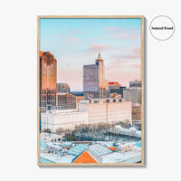 Raleigh Skyline Fine Art Photo Print, NC Wall Art Poster, North Carolina USA
