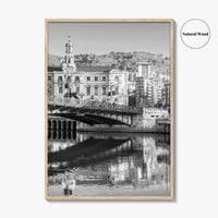 Bilbao Black and White Fine Art Photo Print, Basque Country, Spain Wall Decor Poster