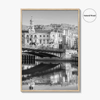 Bilbao Black and White Fine Art Photo Print, Basque Country, Spain Wall Decor Poster