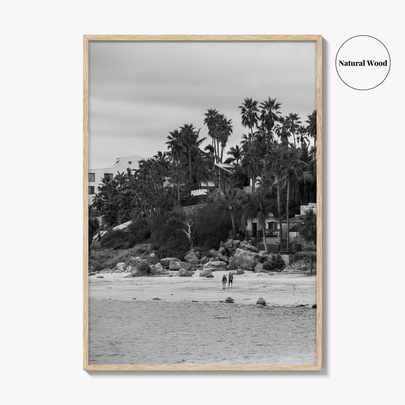 Los Barriles Black and White Fine Art Photo Print, Baja California Sur Poster