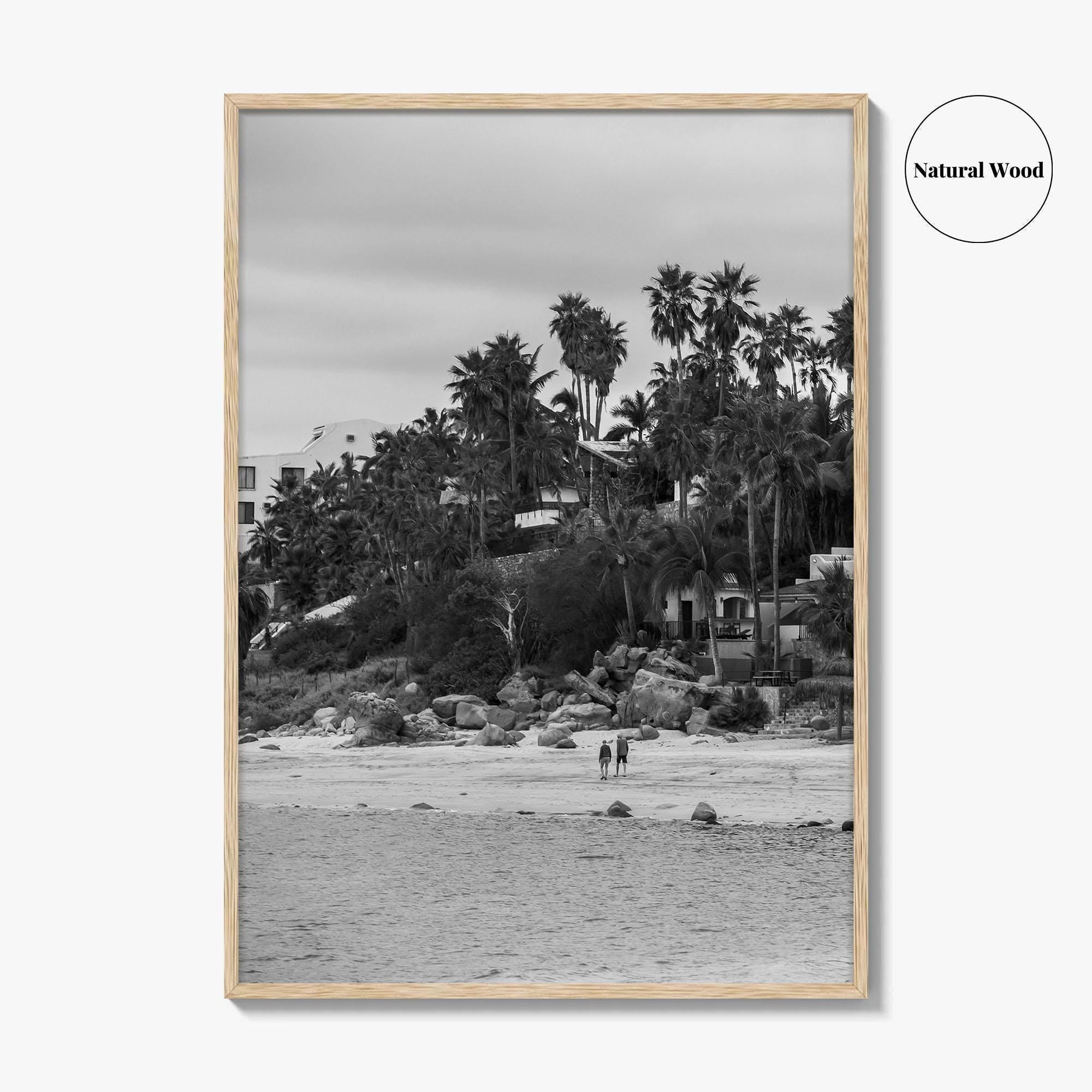 Los Barriles Black and White Fine Art Photo Print, Baja California Sur Poster