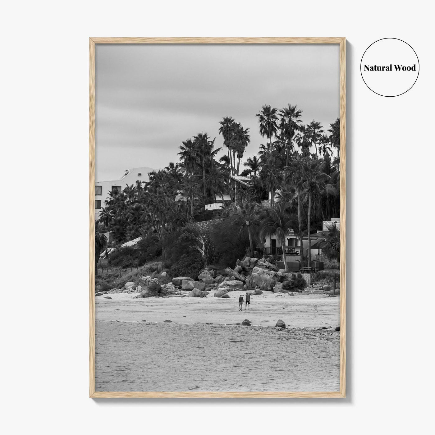 Los Barriles Black and White Fine Art Photo Print, Baja California Sur Poster
