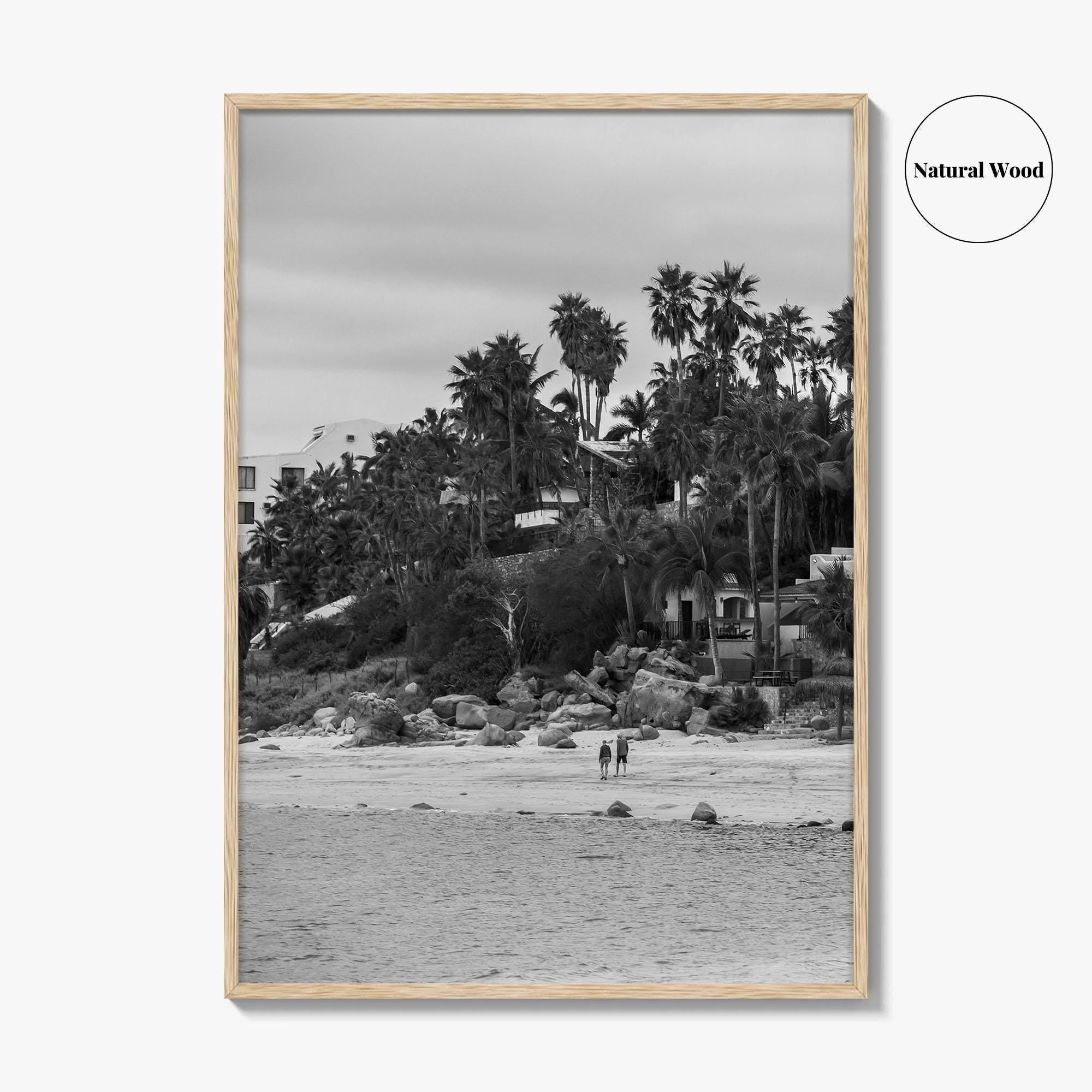 Los Barriles Black and White Fine Art Photo Print, Baja California Sur Poster