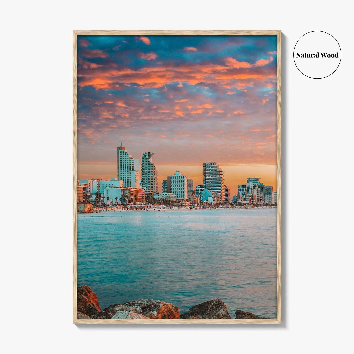 Tel Aviv Skyline Fine Art Photo Print, Israel Wall Decor, Travel Poster