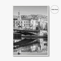 Bilbao Black and White Fine Art Photo Print, Basque Country, Spain Wall Decor Poster