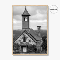 Branson Black and White Fine Art Photo Print, Missouri Top of the Rock Poster