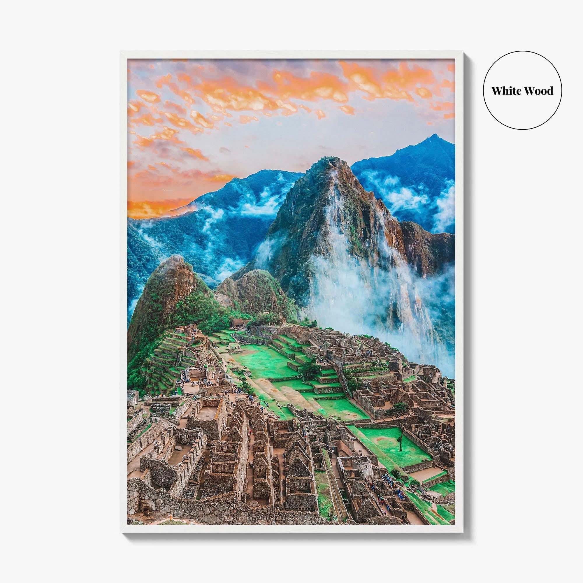 Machu Picchu Fine Art Photo Print, Cusco Peru, Inca Terraces Wall Decor Poster