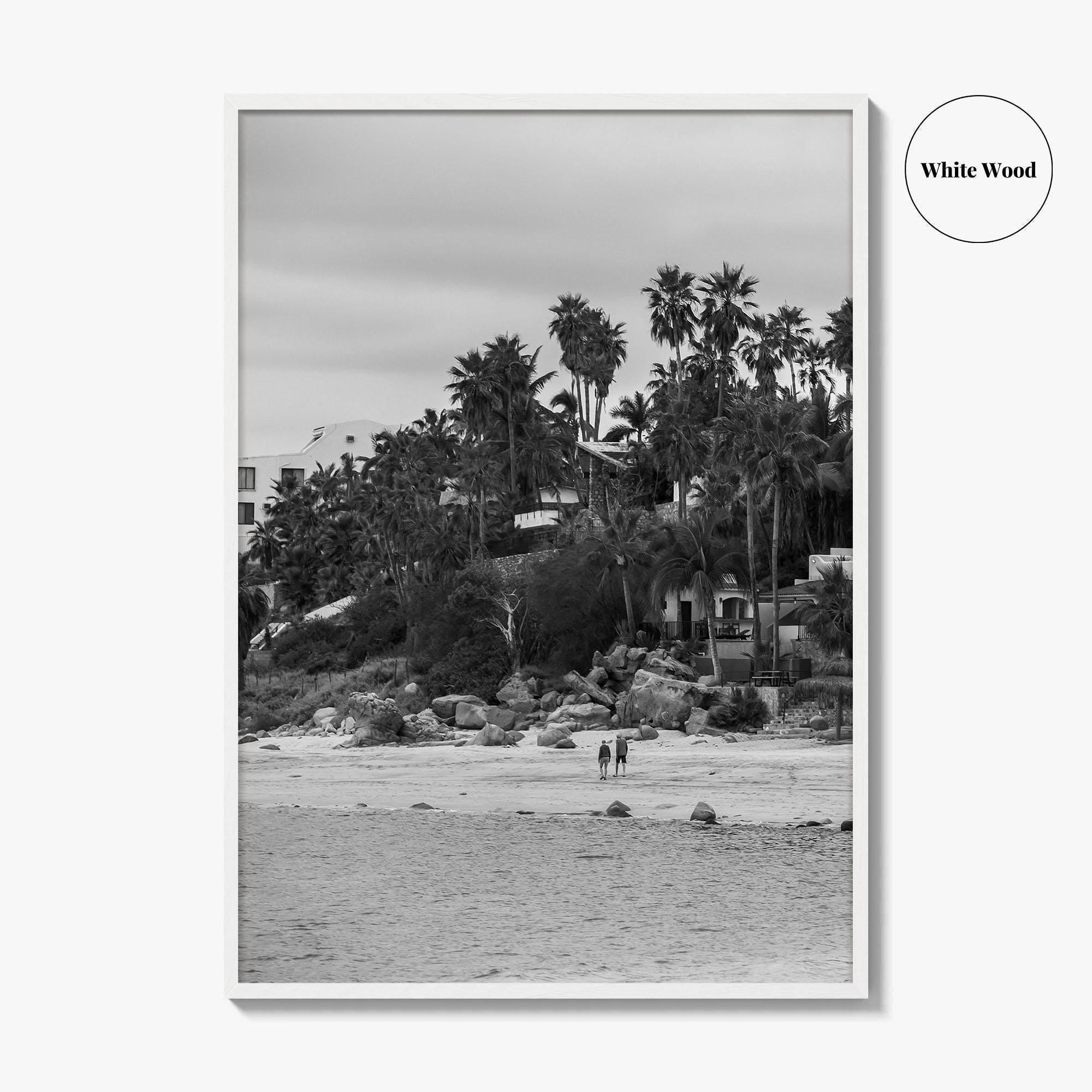 Los Barriles Black and White Fine Art Photo Print, Baja California Sur Poster