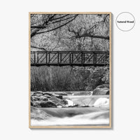 Boulder Creek Black and White Fine Art Photo Print, Colorado USA Poster