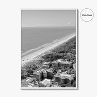 Hilton Head Island Black and White Fine Art Photo Print, Coligny South Carolina Poster