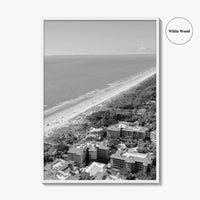 Hilton Head Island Black and White Fine Art Photo Print, Coligny South Carolina Poster