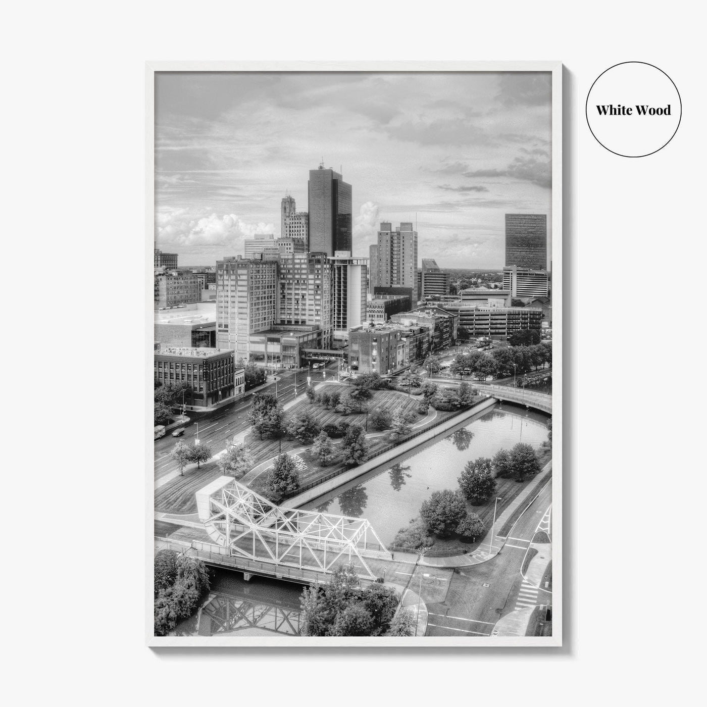 Toledo Black and White Fine Art Photo Print, Ohio Wall Decor Poster, USA
