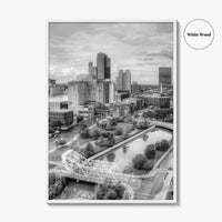 Toledo Black and White Fine Art Photo Print, Ohio Wall Decor Poster, USA