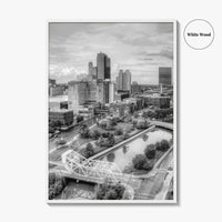 Toledo Black and White Fine Art Photo Print, Ohio Wall Decor Poster, USA