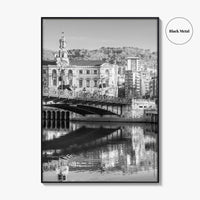 Bilbao Black and White Fine Art Photo Print, Basque Country, Spain Wall Decor Poster