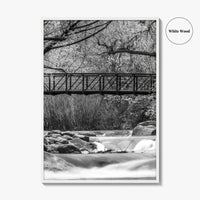 Boulder Creek Black and White Fine Art Photo Print, Colorado USA Poster