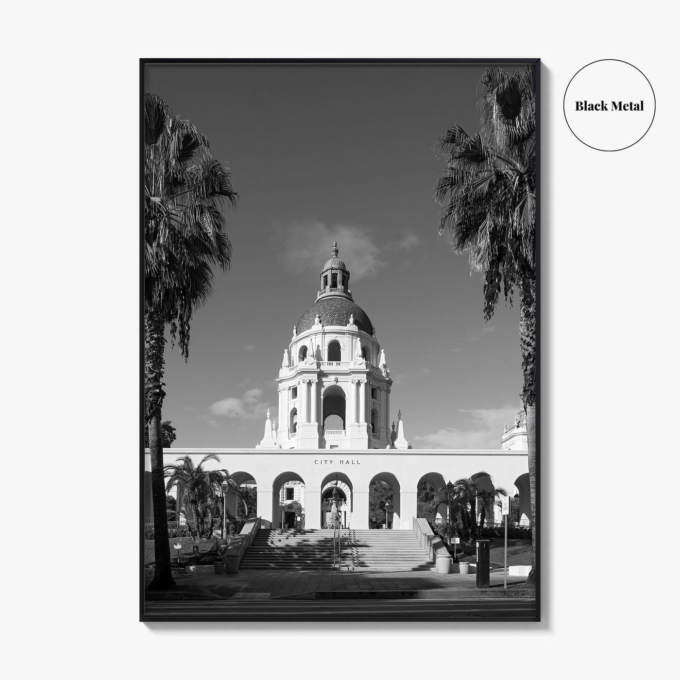 Pasadena Black and White Fine Art Photo Print, Los Angeles California Poster