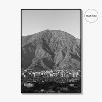 Caracas Skyline Black and White Fine Art Photo Print, Avila, Venezuela Wall Decor Poster