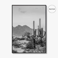 Four Peaks Arizona Skyline Black and White Fine Art Photo Print, Phoenix, Wall Poster