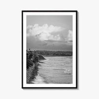 Encinitas Black and White Fine Art Photo Print, San Elijo Campground California Poster