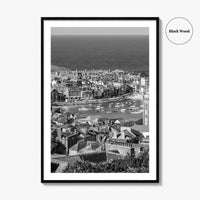 St Ives Black and White Fine Art Photo Print, Cornwall England Poster, Harbour