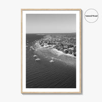 Cebu Island Black and White Fine Art Photo Print, Moalboal Boats Reef Philippines Poster