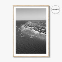 Cebu Island Black and White Fine Art Photo Print, Moalboal Boats Reef Philippines Poster