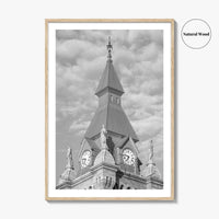 Buffalo Black and White Fine Art Photo Print, Clock Tower, New York, USA Poster