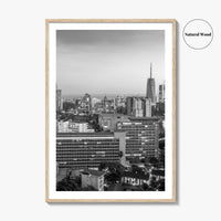 Nairobi Skyline Black and White Fine Art Photo Print, Kenya Poster, East Africa Poster