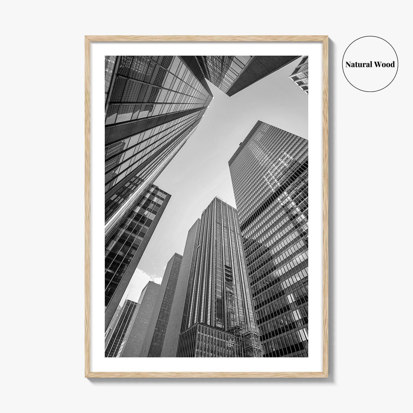 Manhattan Black and White Fine Art Photo Print, New York City Skylin Poster