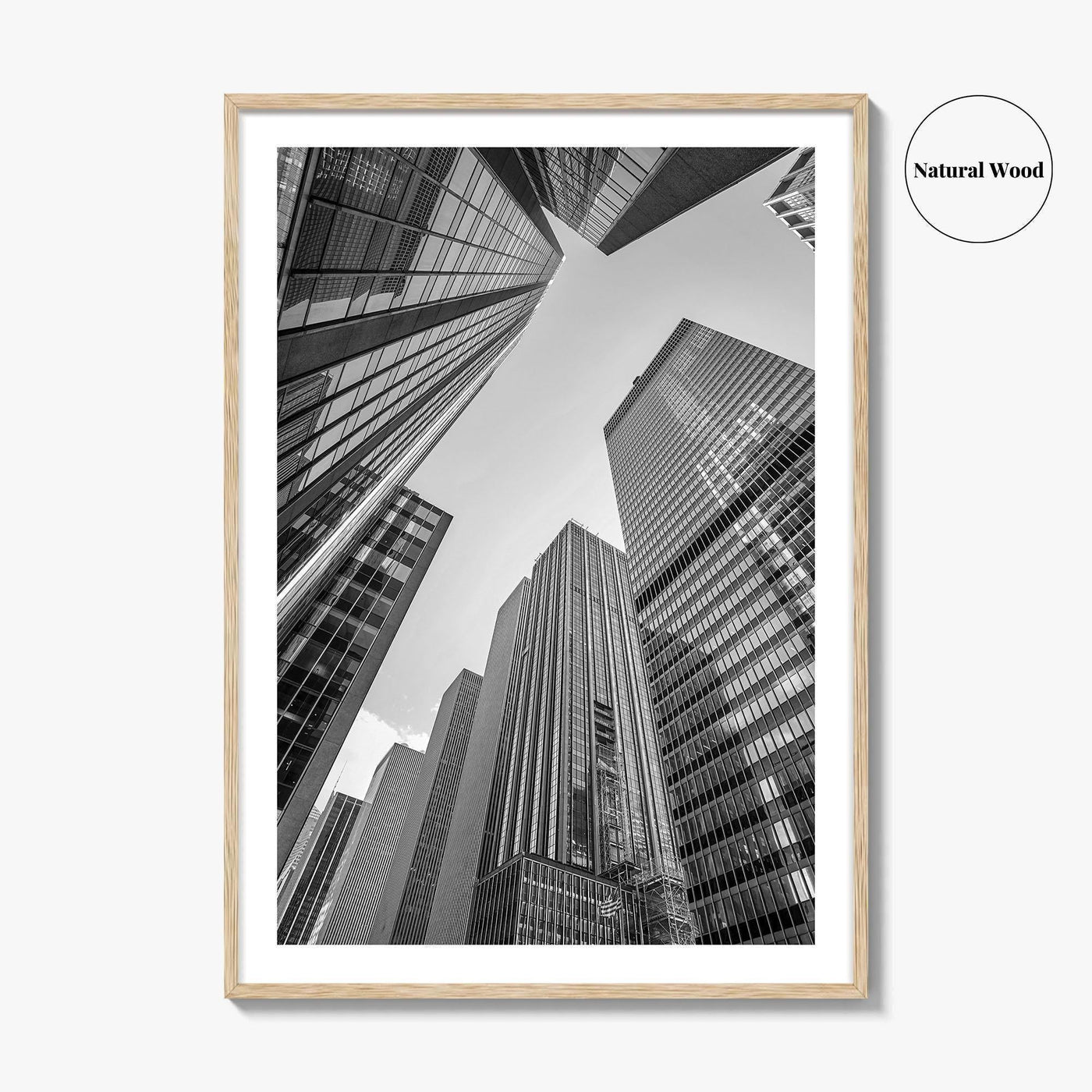 Manhattan Black and White Fine Art Photo Print, New York City Skylin Poster