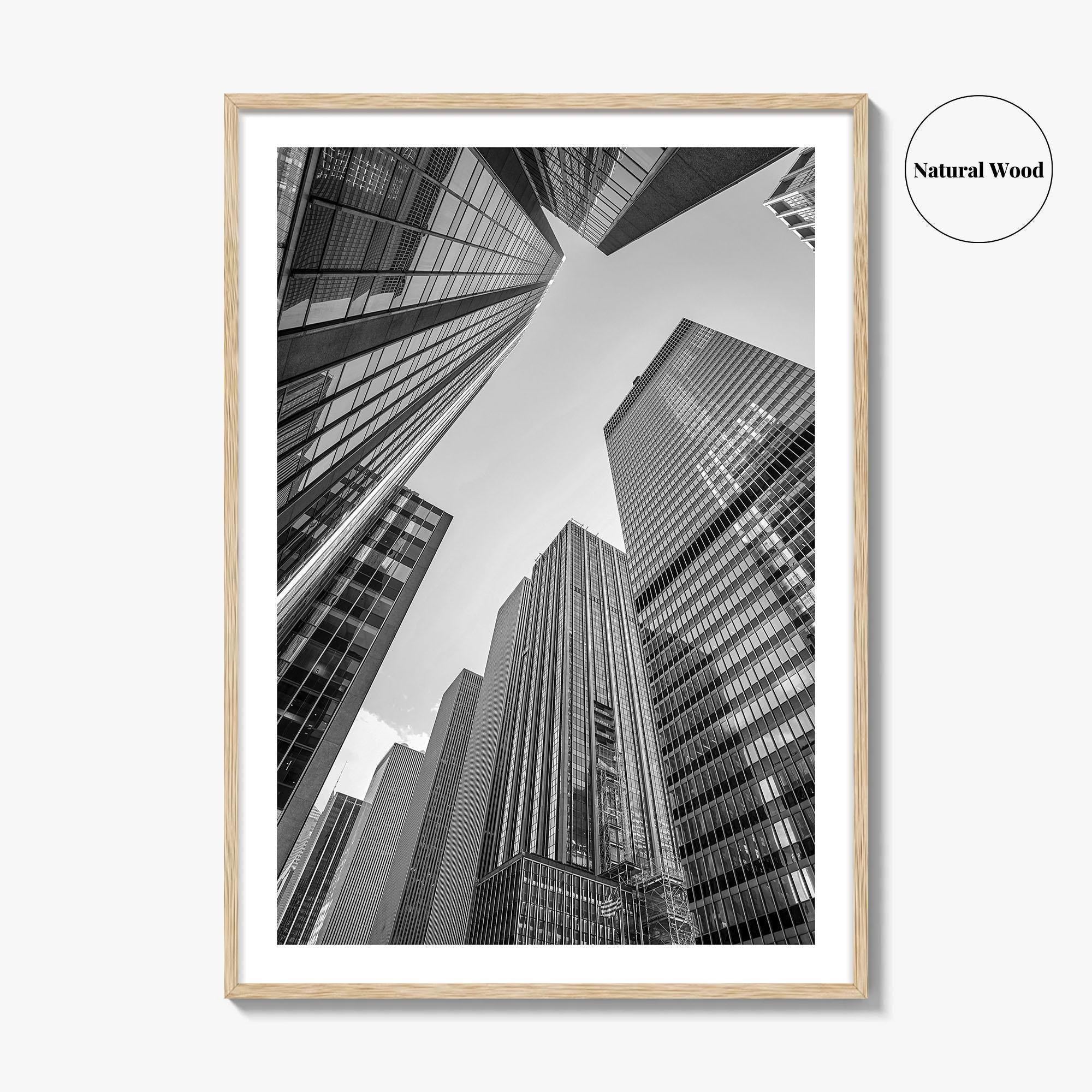 Manhattan Black and White Fine Art Photo Print, New York City Skylin Poster