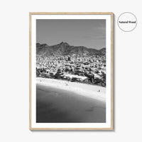 Laginha Black and White Fine Art Photo Print, Mindelo Sao Vicente Cape Verde Poster