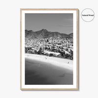 Laginha Black and White Fine Art Photo Print, Mindelo Sao Vicente Cape Verde Poster