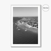 Cebu Island Black and White Fine Art Photo Print, Moalboal Boats Reef Philippines Poster