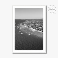 Cebu Island Black and White Fine Art Photo Print, Moalboal Boats Reef Philippines Poster