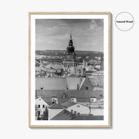 Krakow Black and White Fine Art Photo Print, Poland City View, Wall Decor, Poster