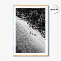 Dominican Republic Black and White Fine Art Photo Print, Caribbean Beach Poster