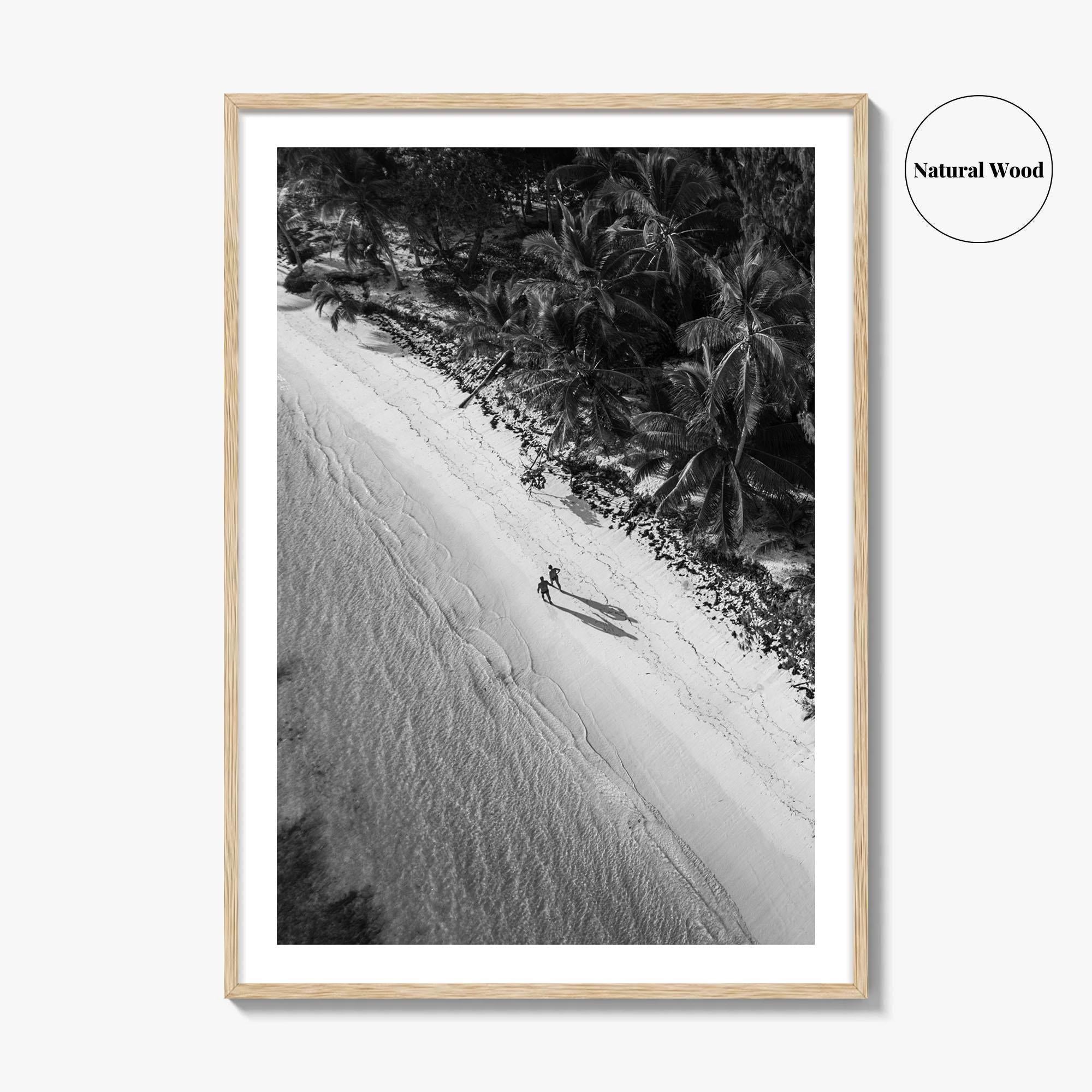 Dominican Republic Black and White Fine Art Photo Print, Caribbean Beach Poster