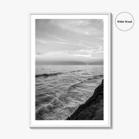 Carlsbad Black and White Fine Art Photo Print, San Diego California Poster