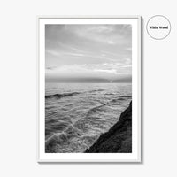 Carlsbad Black and White Fine Art Photo Print, San Diego California Poster