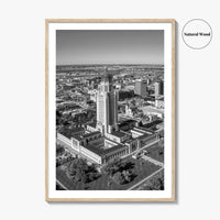 Lincoln Black and White Fine Art Photo Print, Nebraska USA Poster
