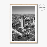 Lincoln Black and White Fine Art Photo Print, Nebraska USA Poster