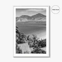 Great Barrier Reef Black and White Fine Art Photo Print, Port Douglas Poster