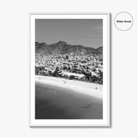 Laginha Black and White Fine Art Photo Print, Mindelo Sao Vicente Cape Verde Poster