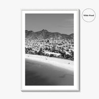 Laginha Black and White Fine Art Photo Print, Mindelo Sao Vicente Cape Verde Poster