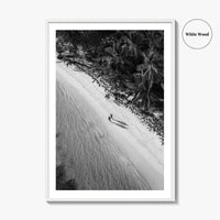 Dominican Republic Black and White Fine Art Photo Print, Caribbean Beach Poster