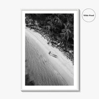Dominican Republic Black and White Fine Art Photo Print, Caribbean Beach Poster
