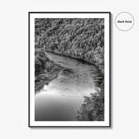 Delaware River Black and White Fine Art Photo Print, Hawk's Nest New York Poster